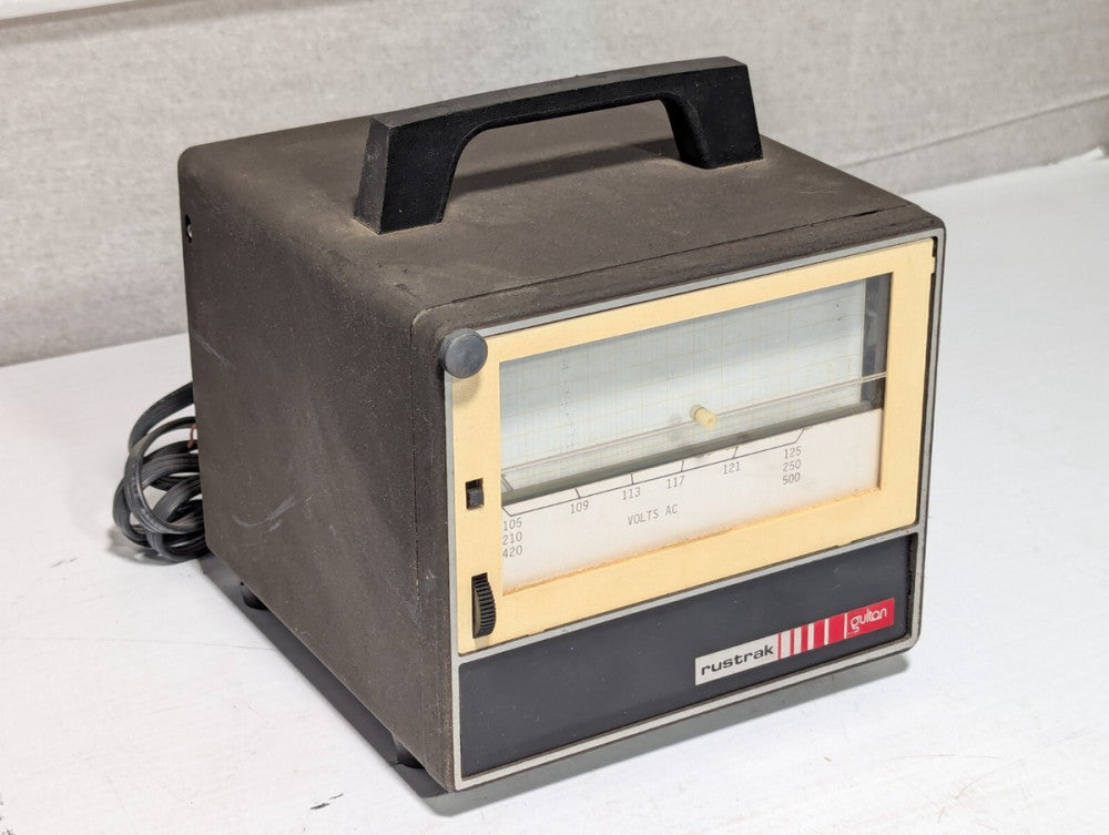 Rustrak Gulton 7186A strip chart recorder as pictured, 115VAC, measures AC volt