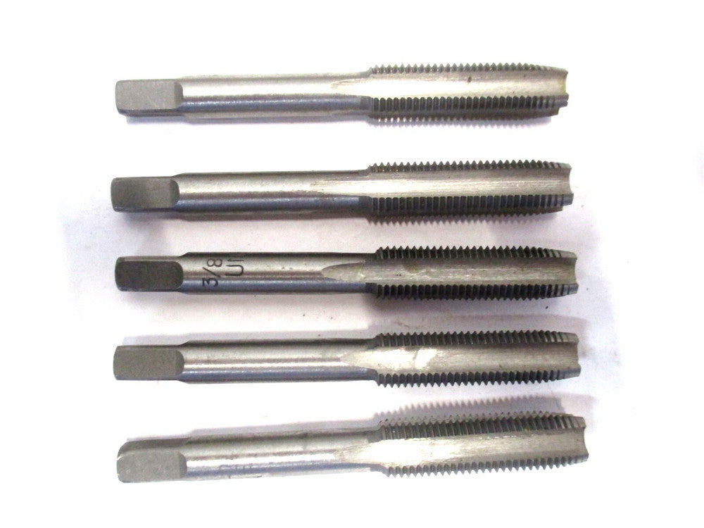 Made in USA (93101791458) 3/8-24 x 2-1/8 RH 4-Flute Plug Hand Tap - 5 QTY