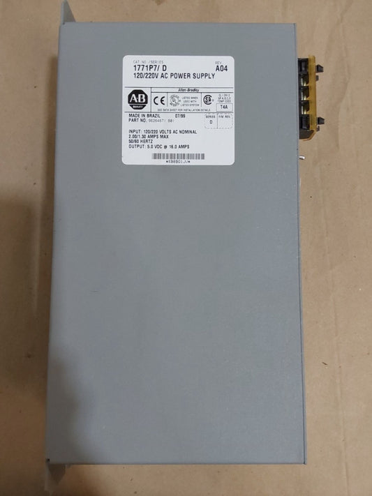 1771-P7 AC POWER SUPPLY SER B 120/220VAC 16 OUTPUT AMPS **NEW**