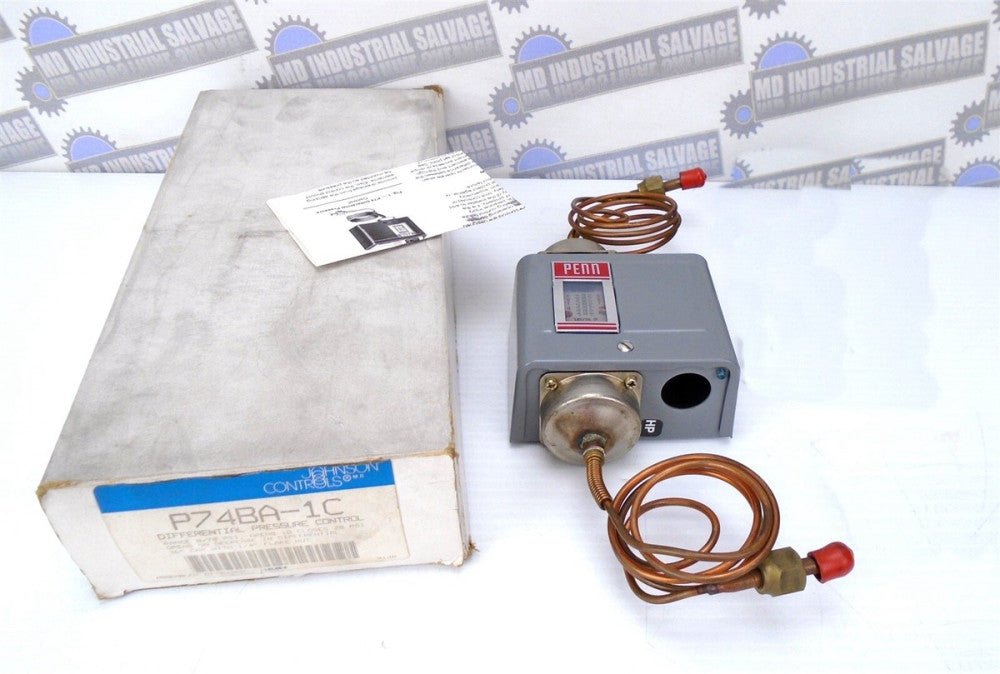 JOHNSON CONTROLS - P74BA-1C - Differential Pressure Control - 8-70PSI - (NEW)