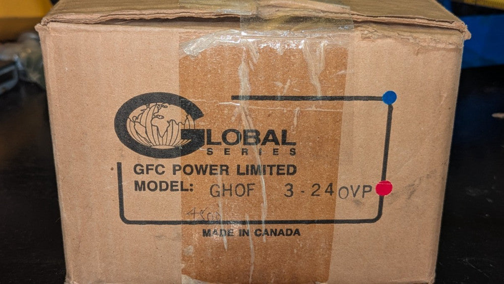 GLOBAL POWER SUPPLY GHOF 3-24 OVP 24VDC @ 4.8A NIB