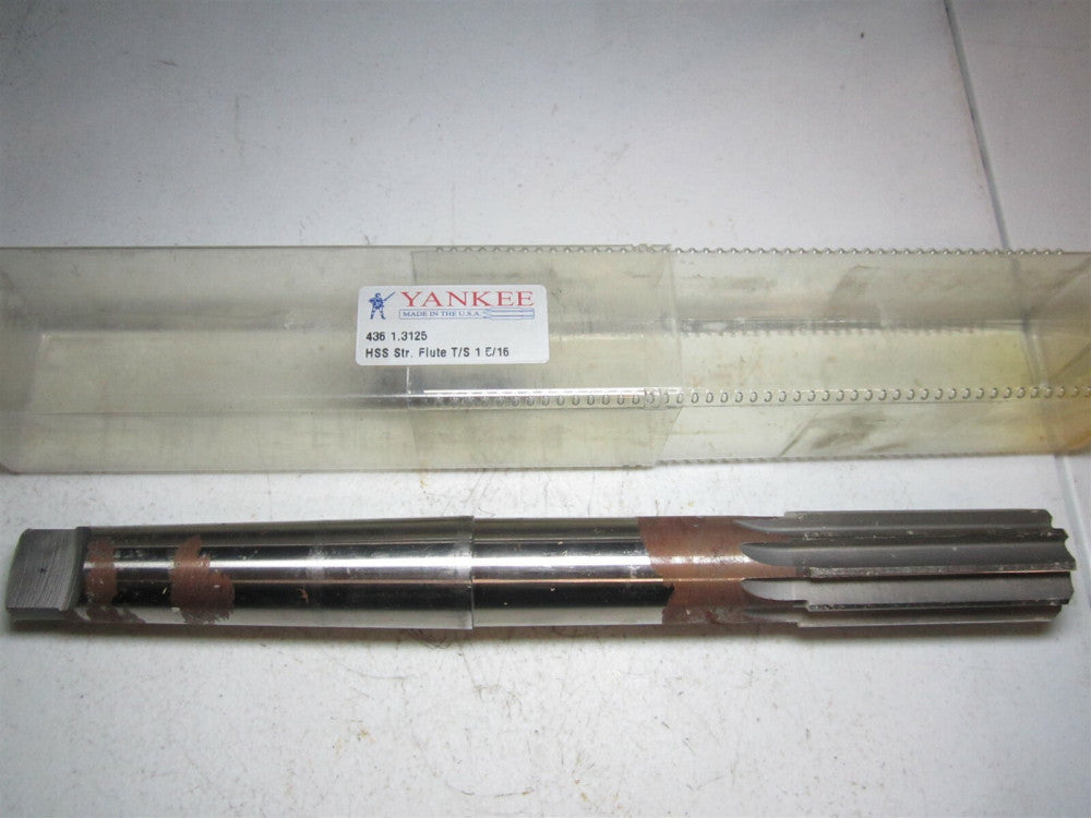 Yankee (436 1.3125) 1-5/16 HSS 10 Flute Straight Flute Chucking Reamer