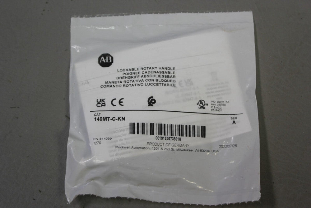 NEW LOT OF 10 ALLEN BRADLEY LOCKABLE ROTARY HANDLES P/N: 140MT-C-KN A sealed