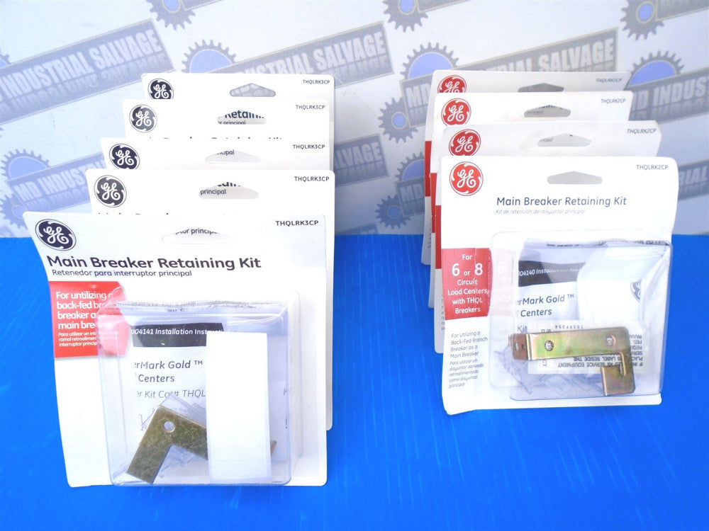 (9 Pcs.) GE - (4)-THQLRK2CP & (5)-THQLRK3CP- BREAKER RETAINER 125A or Less (NEW)