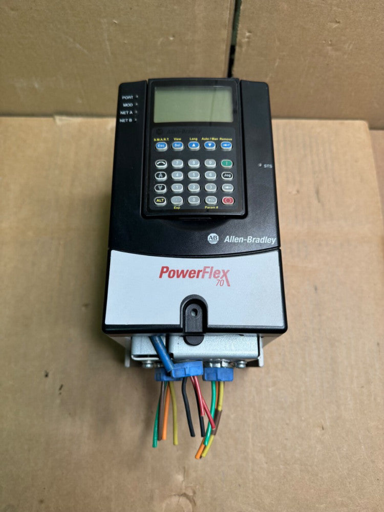 ALLEN BRADLEY 20AD3P4A0AYNNNC0 2-HP DRIVE, 480-VAC, SERIES-A, USED!