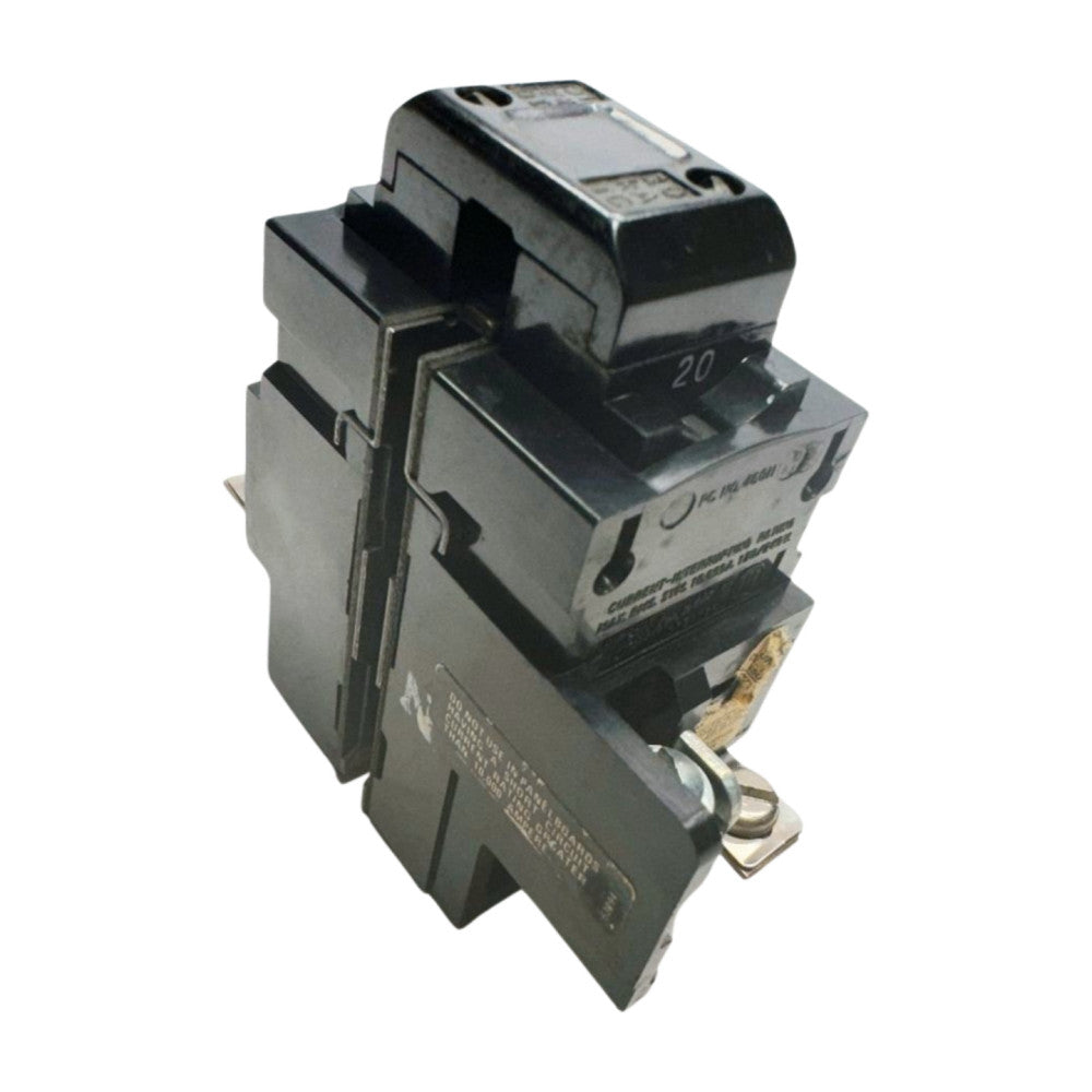 I-T-E P220 Pushmatic Circuit Breaker, 2-Pole, 20A, 120/240VAC
