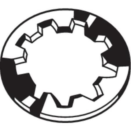 Zoro Select U50462.011.0001 Internal Tooth Lock Washer, For Screw Size #4