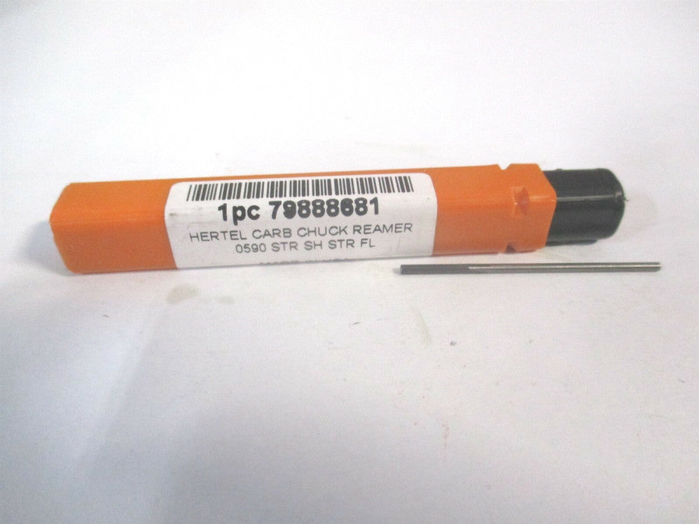 (500-0000590) 0.059" x 3/8" x 1-1/2" Straight Flute Carbide 4Fl Chucking Reamer 