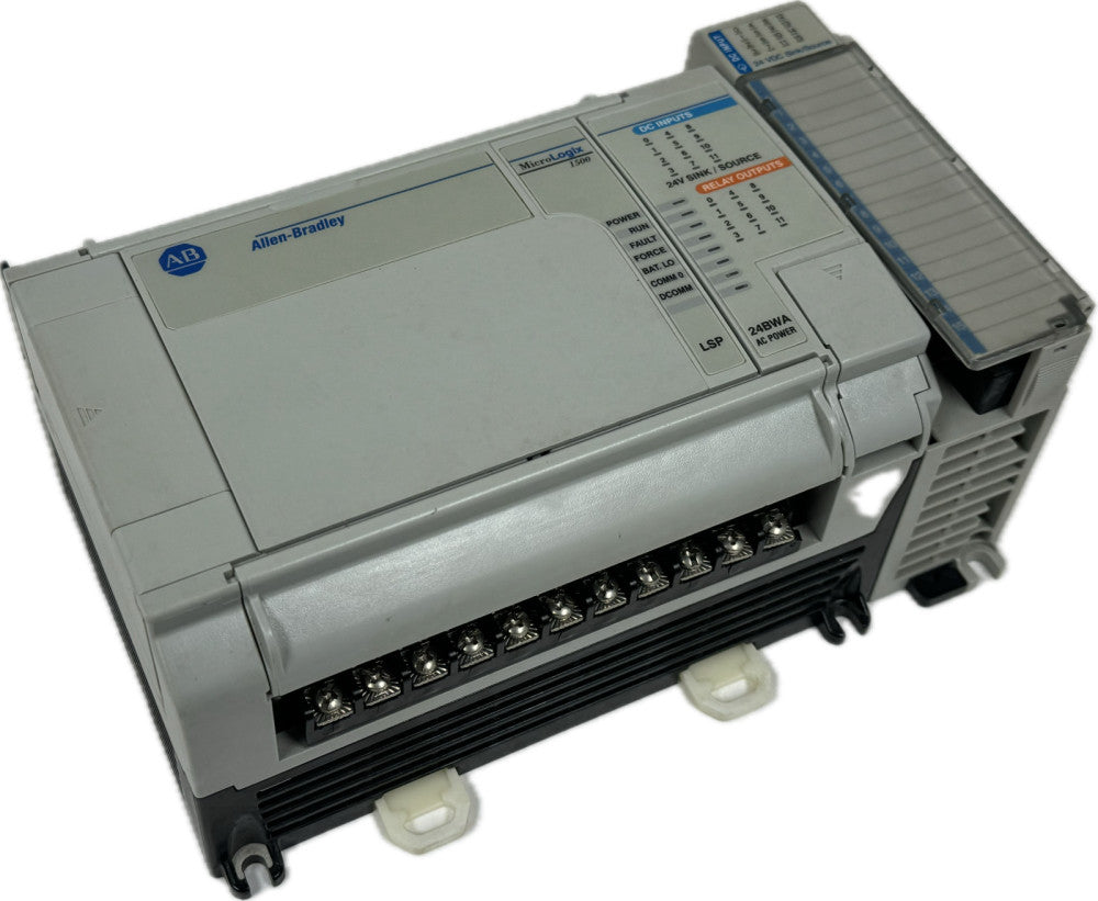 USED ALLEN BRADLEY 1764-24BWA MICROLOGIX BASE W/ 1764-LSP AND 1769-IQ16