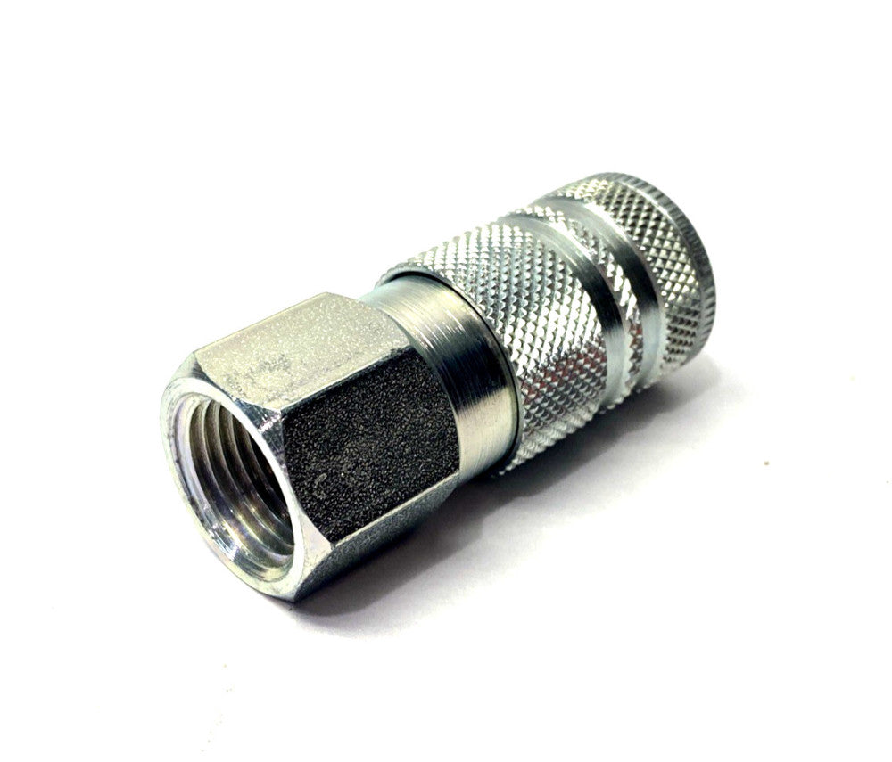 Coilhose 83154351 Pneumatic Hose Coupler Plated 1/2" Female NPT x 3/8" Body Dia.