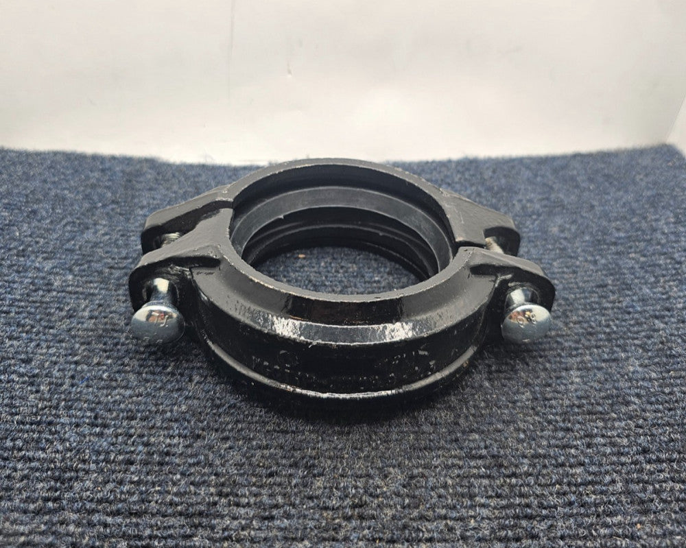(QTY 2) XGQT1R-3"/88.9-2.5: Groove Flexible Coupling Pipe Fitting Black