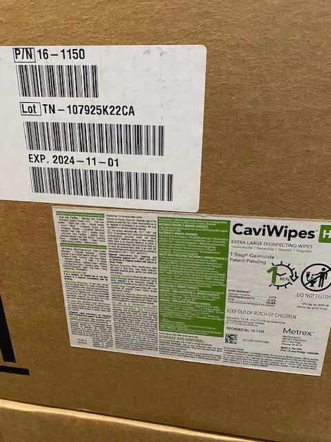 (12 PACK) CaviWipes HP Alcohol-Free Towelettes (X-Large: 9" x 12"), 65 per can