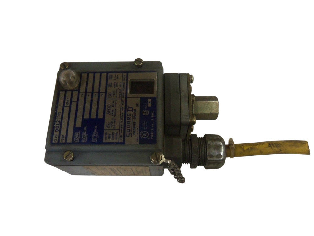 SQUARE D 9012-GDW-36 PRESSURE SWITCH SENSOR UNMP
