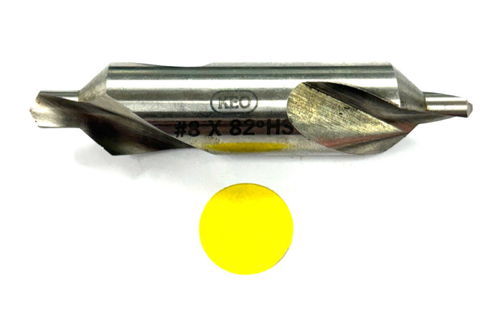 KEO #8 X 82 HS CENTER DRILL LENGTH- 3-1/2"