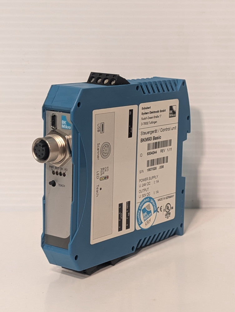 BK Mikro BKM93 Basic control unit 6304244, 24VDC supply, 30VDC out, DIN rail
