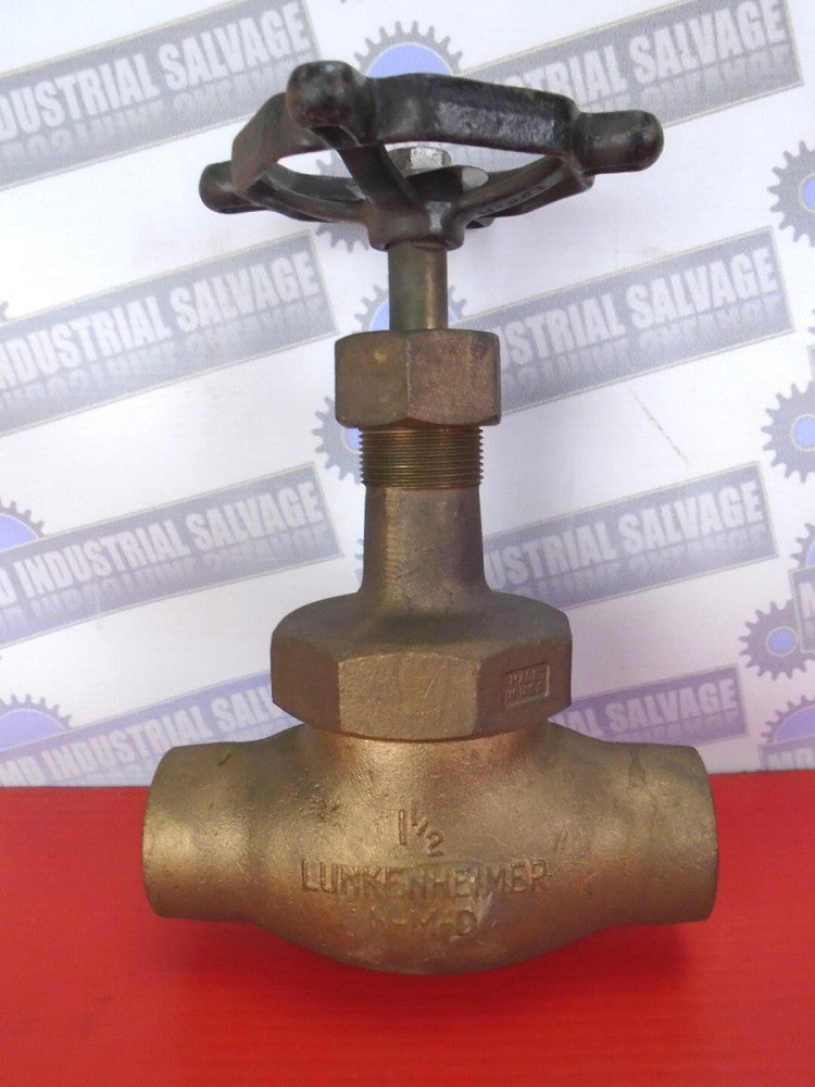 LUNKENHEIMER - 1-1/2" Fig. 126 Bronze Glove Valve, 150 SP, 300 GLP, Socket Weld 