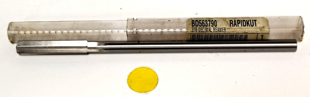 RAPIDKUT .379 DECIMAL REAMER 6 FLUTE 7" OAL BD563790