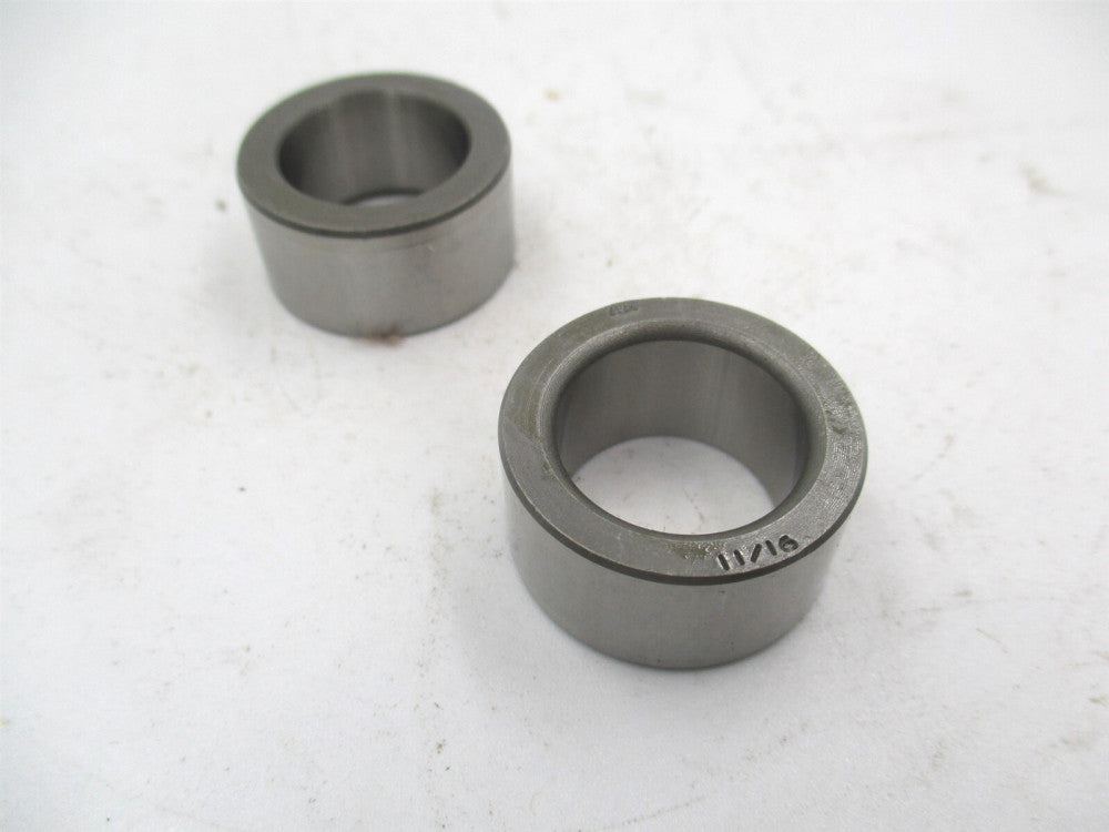 (4044-6408) 11/16" x 1" x 1/2" OAL P64-8 Round Bushing - Lot of 2