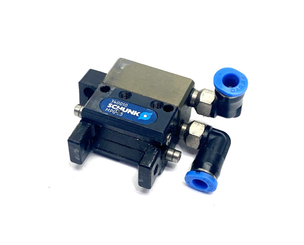 Schunk MPG 25 2-Jaw Pneumatic Parallel Gripper, 3mm Stroke Per Jaw, 340010