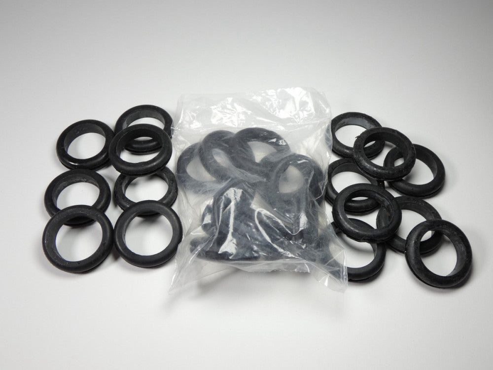 *Lot of 25* Black Neoprene Rubber Grommet 1-1/2" ID 2-1/8" OD 5/16" Thick - N...