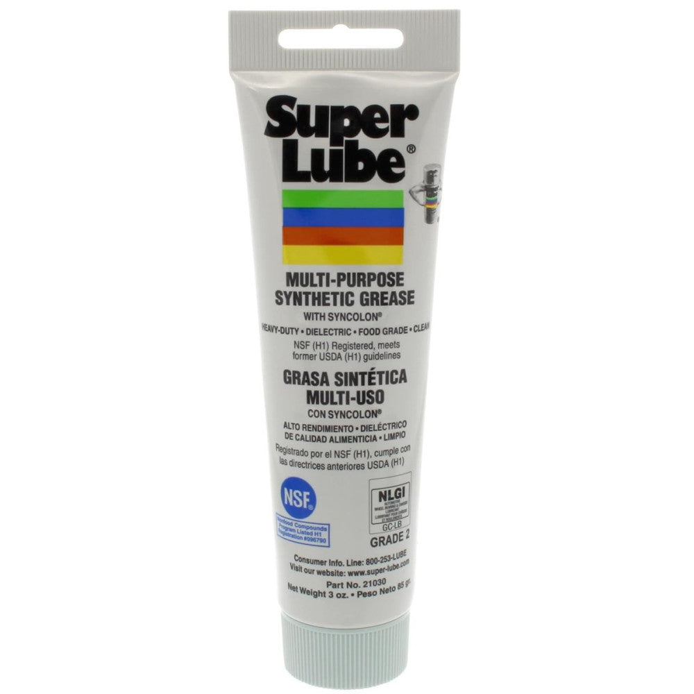 Super Lube-21030 Synthetic Multi-Purpose Grease, 3 Oz. 3oz Tube 