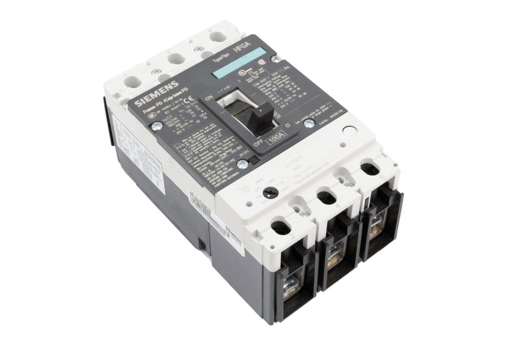 Siemens HFX3B100 Class H Vl Circuit Breaker 100A 3P 65Ka 480V 50/60Hz HFGA