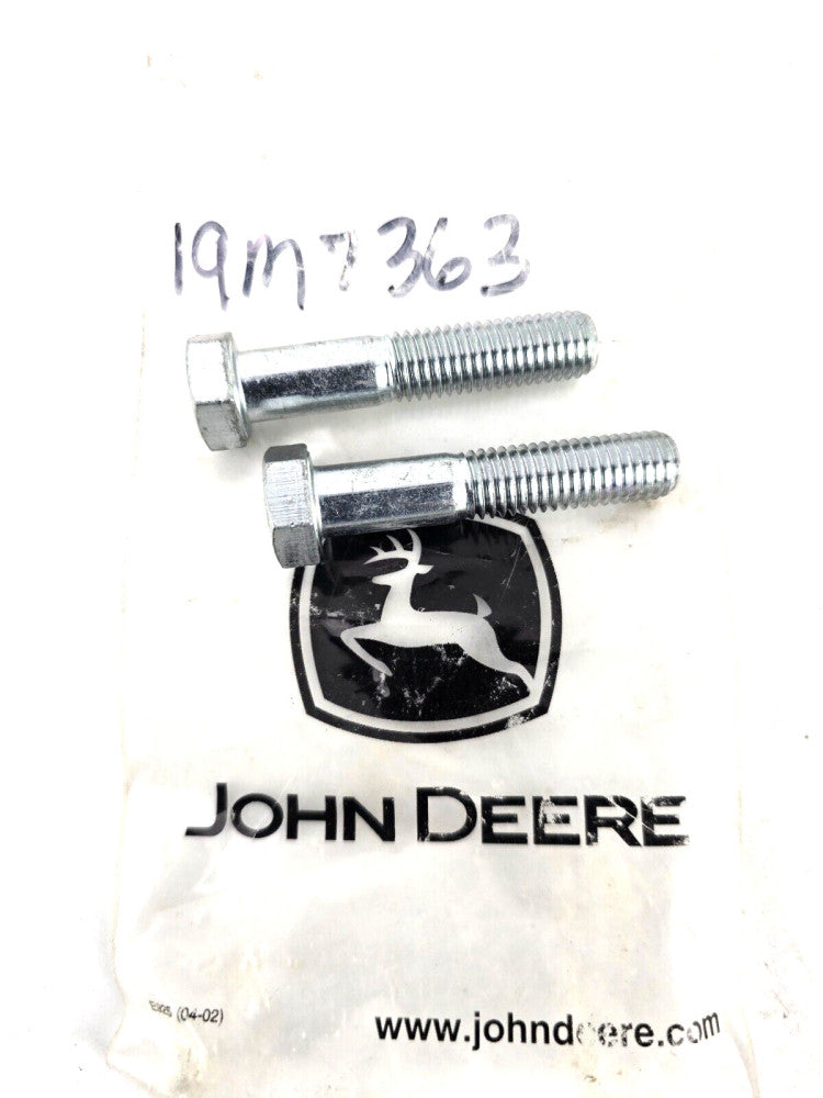 2pcs John Deere Cap Screw Bolt 19M7363 Hexagonal Head Screw M12 X 60