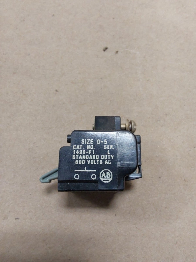 ALLEN BRADLEY 1495-F1 SER. L  AUXILIARY CONTACT SIZE 0-5