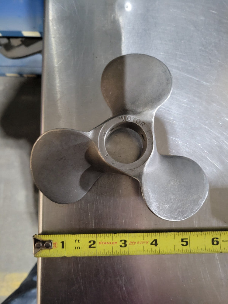 6" Propeller, 3 Blades, Steel, Two Threaded Holes for Set Screws, 6.0 Pitch