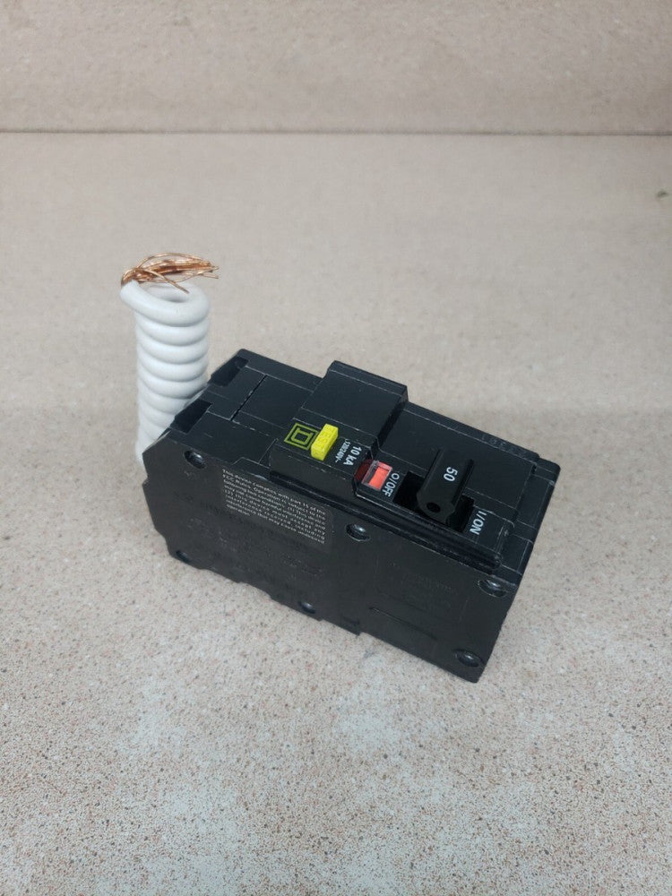 1- Square D QO250GFI Ground Fauld Circuit Breaker 2 Pole 50 Amp 240V New no BOX