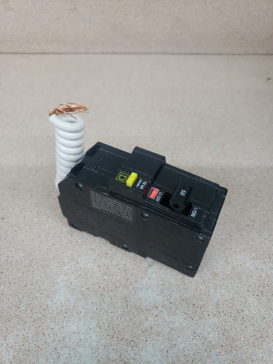 1- Square D QO250GFI Ground Fauld Circuit Breaker 2 Pole 50 Amp 240V New no BOX