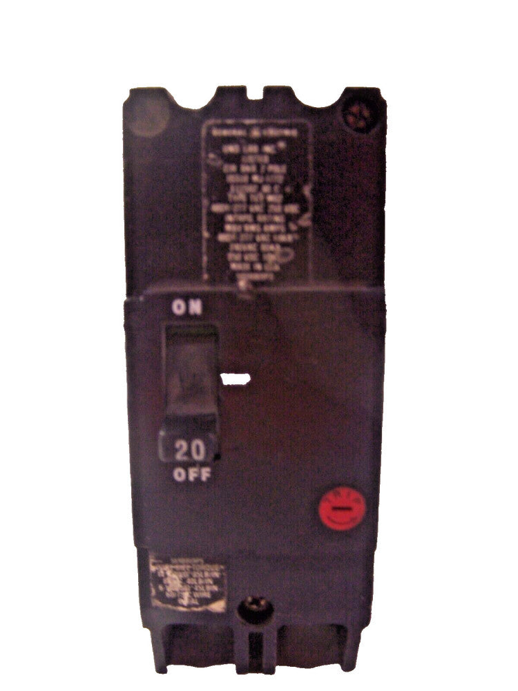 GE 20 AMP BOLT ON CIRCUIT BREAKER 480Y/277 VAC 2 POLE  TEY220