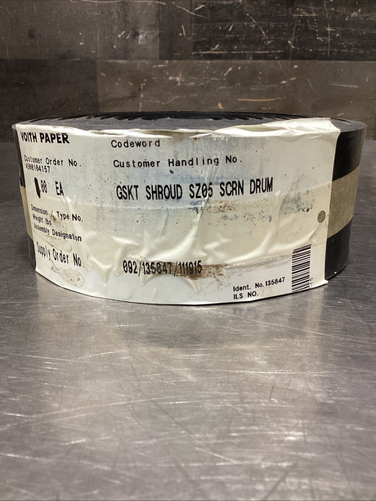 Voith Paper GSKT SHROUD SZ05 092/135847/111915 SCRN DRUM
