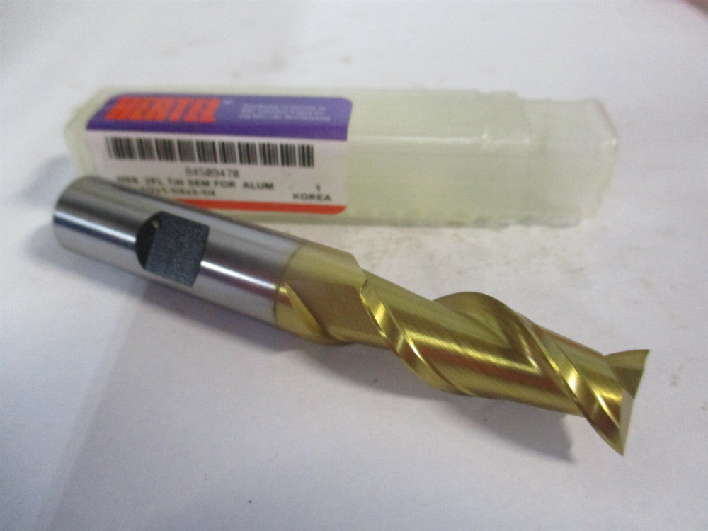 (GH070032) 1/2" x 1-1/4" x 1/2" x 3-1/4" OAL 2 Flute HSS Square End Mill 