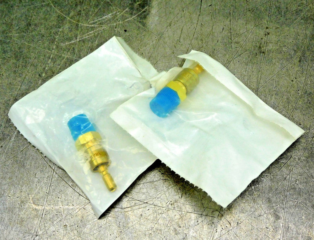Swagelok B-QC4-S-4PM Brass Quick Connect Stem 1/4" NPT Lot of Two (2)