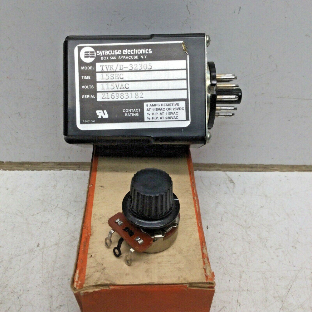 P&S Syracuse Electronics TVR/D-32305 Time Delay Relay W/ Electroswitch 1378206