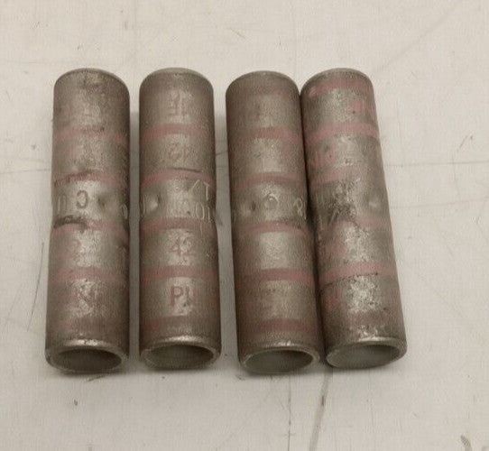 Thomas&Betts CU 100N 1/0 Straight Crimp Connector (Lot Of 4)