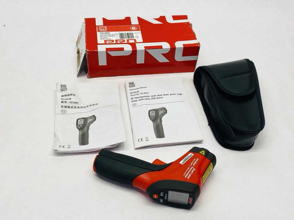 RS Pro 193-8693 Infrared Thermometer Dual Laser Point -50 to 800 C