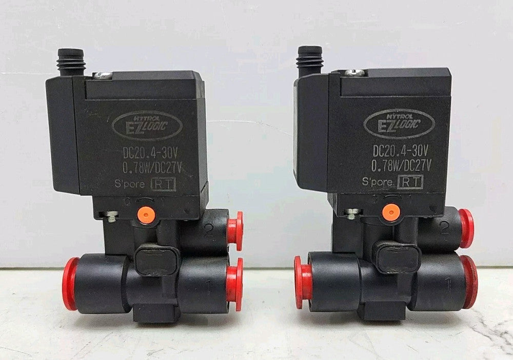 2 Pack Smc Hytrol EzLogic Solenoid Valve 20.4-30 Vdc VFD112Y-5MO-N07-X68A