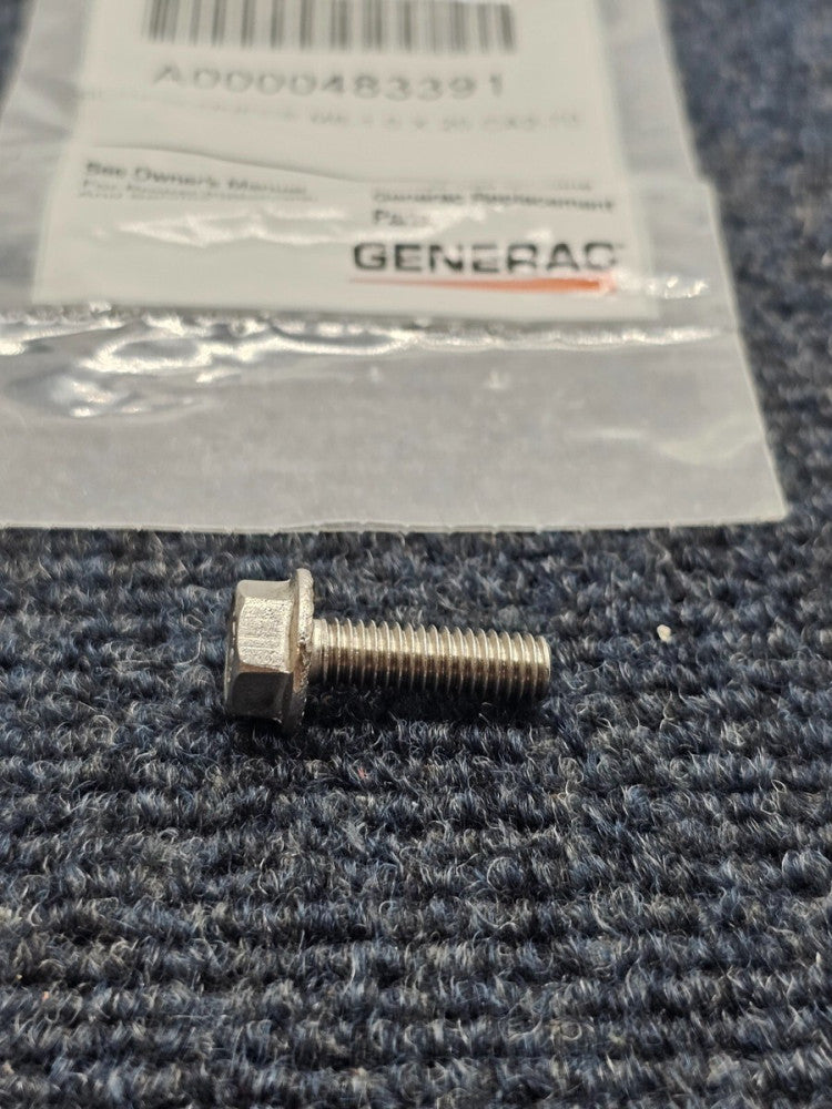 ( QTY 10 ) GENERAC A0000483391: SCREW HHFCS M6-1.0 X 20 CA2-70