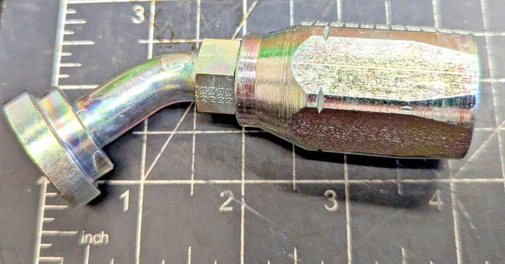 ½” Hose To ½” Code 61 Split Flange 45° Elbow Reusable, Field Installable [A8S1]