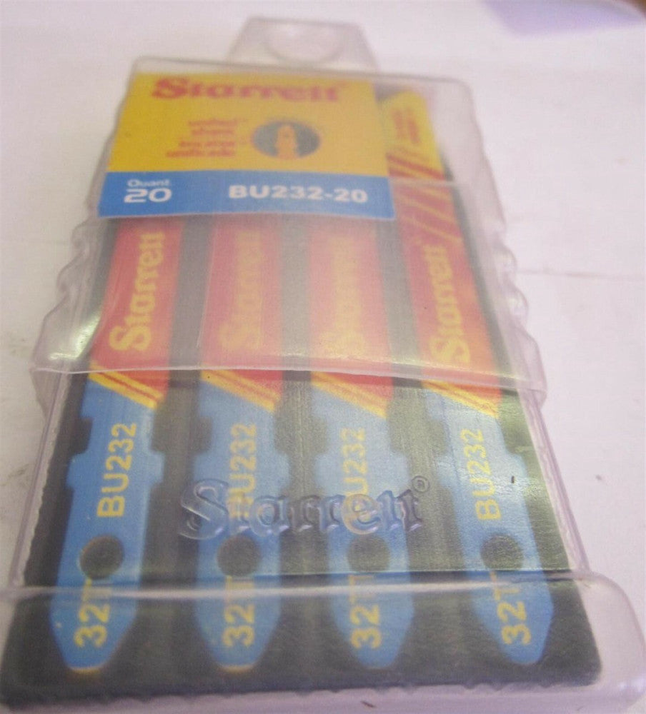 Starrett (BU232-20) 3-1/8 X 3/8 X .035" Jigsaw Blades - Pack of 20 