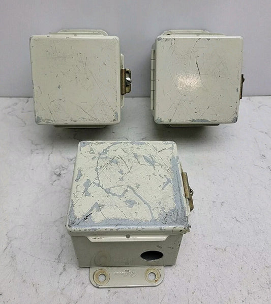 3 Pack Hoffman A404CH Enclosure Industrial Control Panel Enclosure 4x4