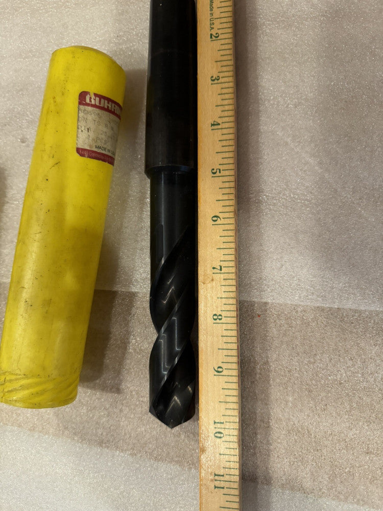 Guhring 1” Drill Bit 50696 HSCO DR TS R N 25.4mm Taper Shank HSS 5”