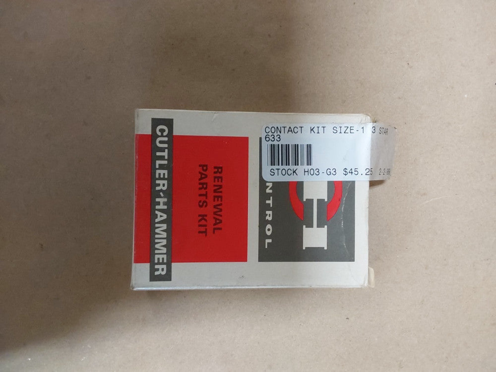 Cutler Hammer Renewal Kit 3 Pole Size 1 Contact Kit