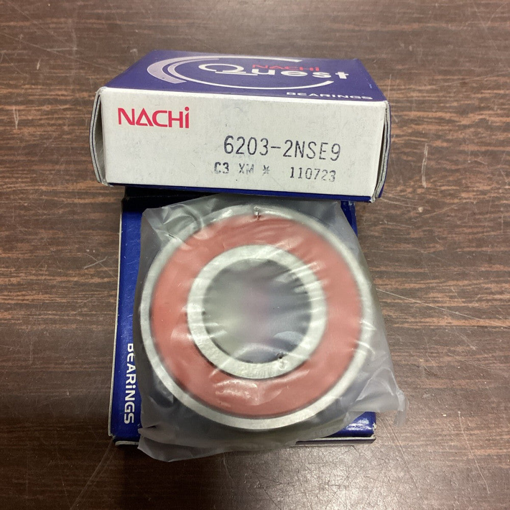 NACHI 6203 2NSE9 CM BALL BEARING, RUBBER SEALED *Lot Of 2* A70