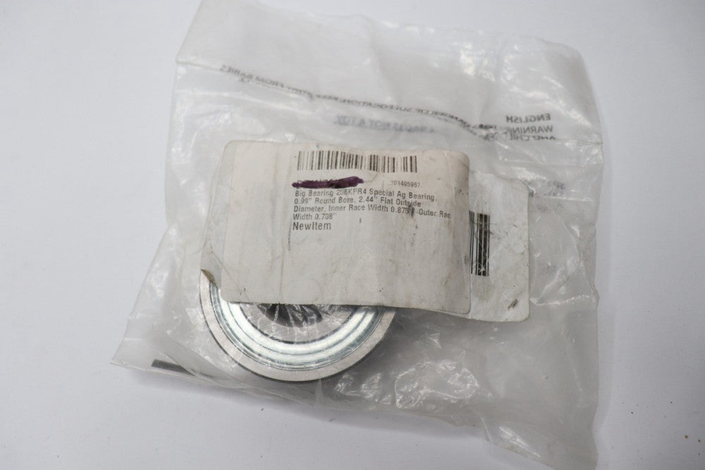 Big Bearing Special Ag Bearing Metal 0.99" Round Bore x 2.44" Flat Outside Dia.