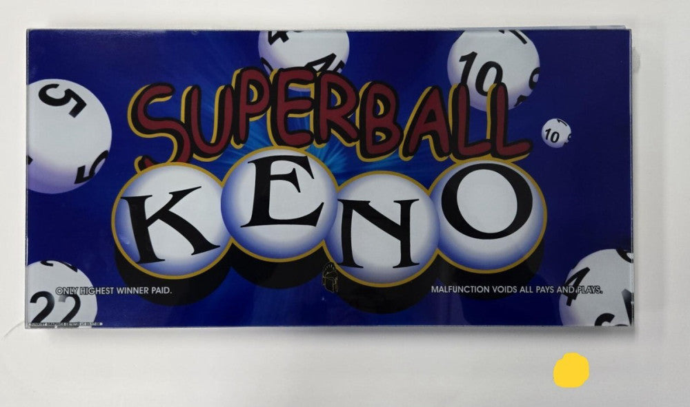 GLASS MACHINE SIGN FOR BINGO