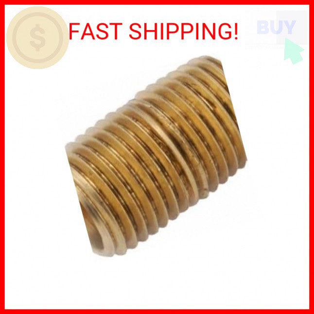 Anderson Metals Red Brass Pipe Fitting, Nipple, 1/8" x 1/8" Male Pipe, 3/4" Leng