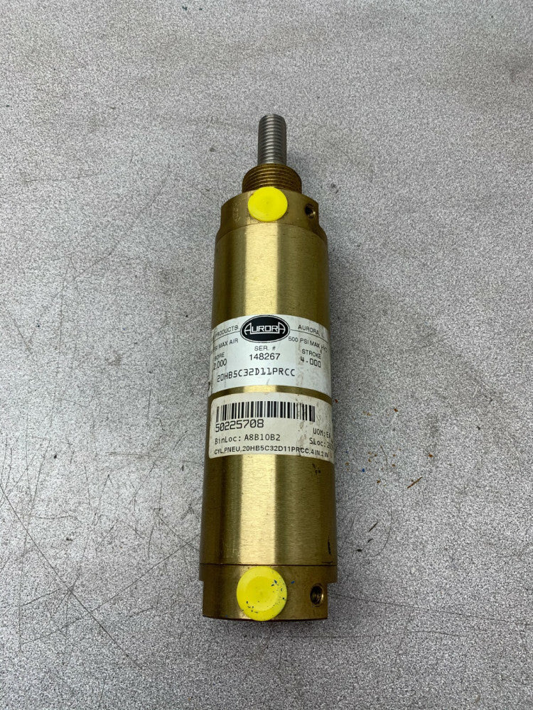 NEW NO BOX AURORA 2" BORE 4" STROKE CYLINDER 20HB5C32D11PRCC
